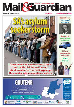 Prima pagina Mail & Guardian di oggi - Quotidiano estero