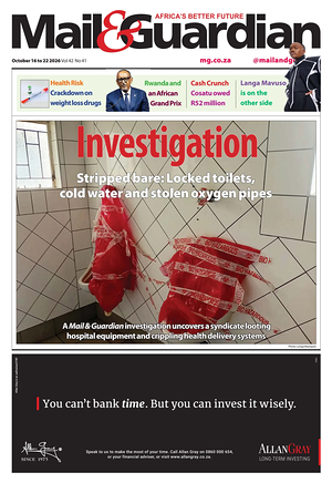 Prima pagina Mail & Guardian di oggi - Quotidiano estero