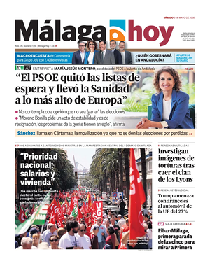 Portada Málaga Hoy de hoy - Periódico regional