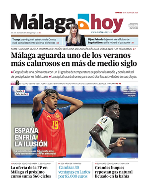 Prima pagina Málaga Hoy di oggi - Quotidiano regional
