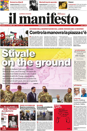Il Manifesto prima pagina