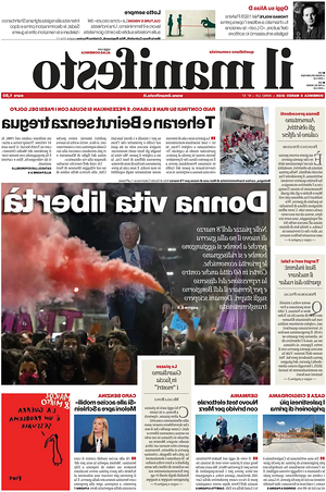 Prima pagina Il Manifesto di oggi - Quotidiano nazionale