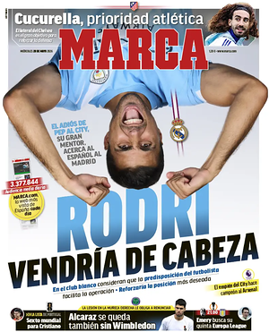 Portada Marca de hoy - Periódico deportes