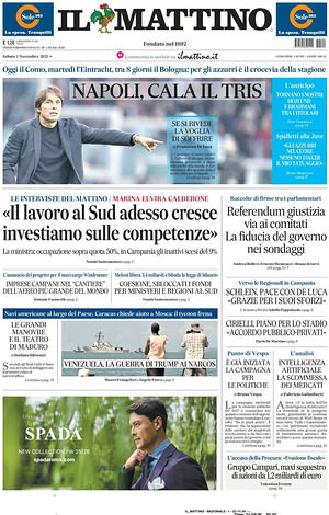 Il Mattino prima pagina