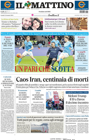 Il Mattino prima pagina
