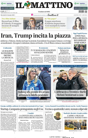 Il Mattino prima pagina
