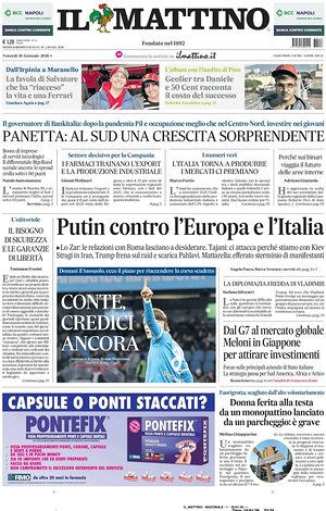 Il Mattino prima pagina