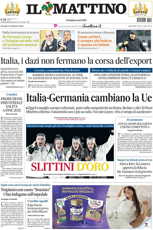 Il Mattino prima pagina