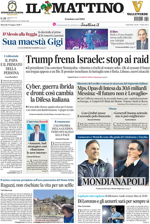 Il Mattino prima pagina