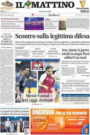 Il Mattino prima pagina