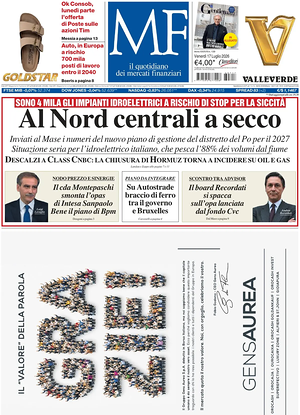 MF Milano Finanza prima pagina