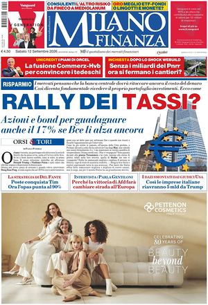 Prima pagina MF Milano Finanza di oggi - Quotidiano finanza