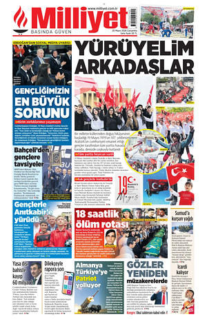 Milliyet front page