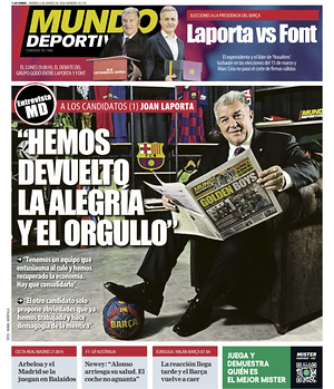 Mundo Deportivo prima pagina