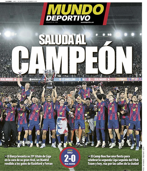 Prima pagina Mundo Deportivo di oggi - Quotidiano sport
