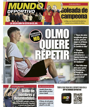 Prima pagina Mundo Deportivo di oggi - Quotidiano sport