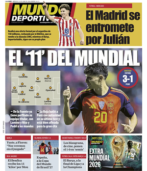 Prima pagina Mundo Deportivo di oggi - Quotidiano sport