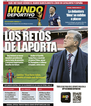 Prima pagina Mundo Deportivo di oggi - Quotidiano sport