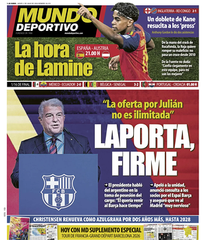 Prima pagina Mundo Deportivo di oggi - Quotidiano sport