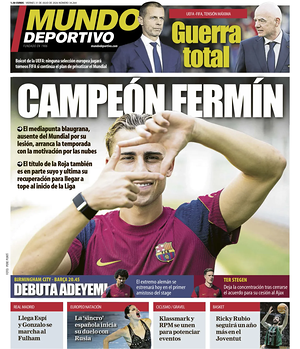 Prima pagina Mundo Deportivo di oggi - Quotidiano sport