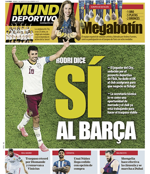 Prima pagina Mundo Deportivo di oggi - Quotidiano sport