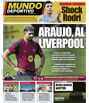 Prima pagina Mundo Deportivo di oggi - Quotidiano sport