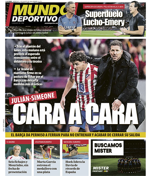 Prima pagina Mundo Deportivo di oggi - Quotidiano sport