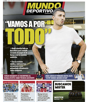 Prima pagina Mundo Deportivo di oggi - Quotidiano sport