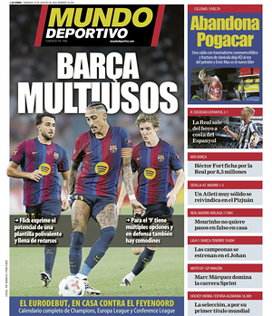 Prima pagina Mundo Deportivo di oggi - Quotidiano sport
