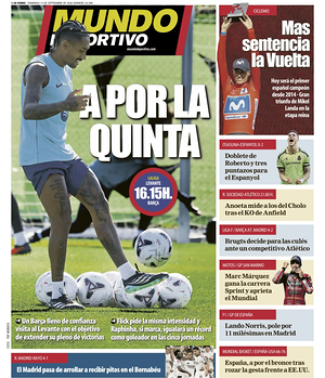 Prima pagina Mundo Deportivo di oggi - Quotidiano sport
