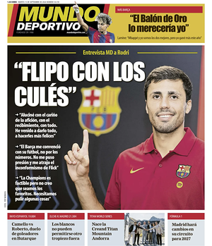 Prima pagina Mundo Deportivo di oggi - Quotidiano sport