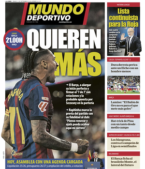 Prima pagina Mundo Deportivo di oggi - Quotidiano sport