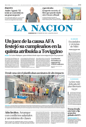 Prima pagina La Nacion di oggi - Quotidiano estero