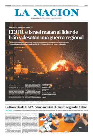 Prima pagina La Nacion di oggi - Quotidiano estero