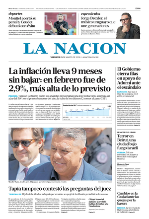 Prima pagina La Nacion di oggi - Quotidiano estero