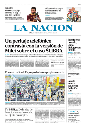 Prima pagina La Nacion di oggi - Quotidiano estero