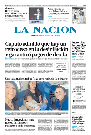 Prima pagina La Nacion di oggi - Quotidiano estero