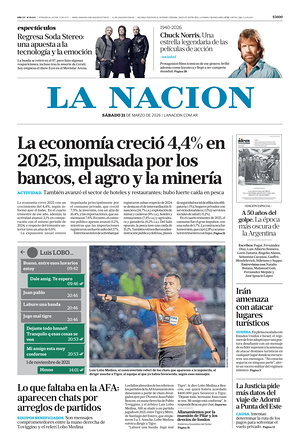 Prima pagina La Nacion di oggi - Quotidiano estero