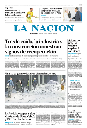 Prima pagina La Nacion di oggi - Quotidiano estero