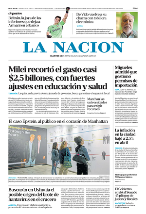 Prima pagina La Nacion di oggi - Quotidiano estero