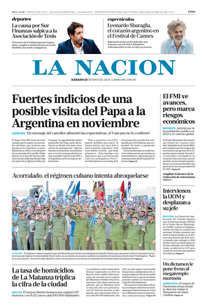 Prima pagina La Nacion di oggi - Quotidiano estero