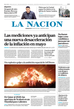 Prima pagina La Nacion di oggi - Quotidiano estero
