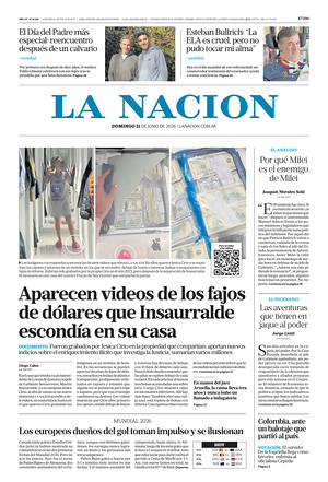 Prima pagina La Nacion di oggi - Quotidiano estero