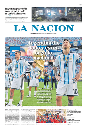 Prima pagina La Nacion di oggi - Quotidiano estero