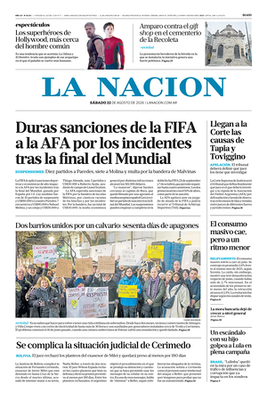 Prima pagina La Nacion di oggi - Quotidiano estero