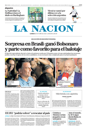 Prima pagina La Nacion di oggi - Quotidiano estero
