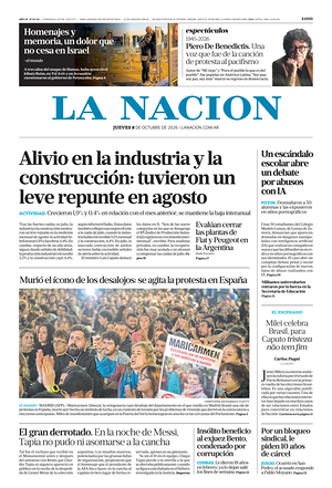 Prima pagina La Nacion di oggi - Quotidiano estero
