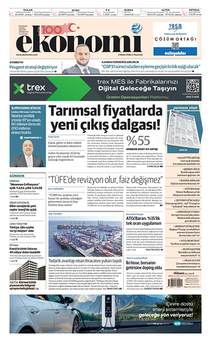 Bugünkü Nasıl Bir Ekonomi birinci sayfası - ekonomi gazeteleri gazetesi