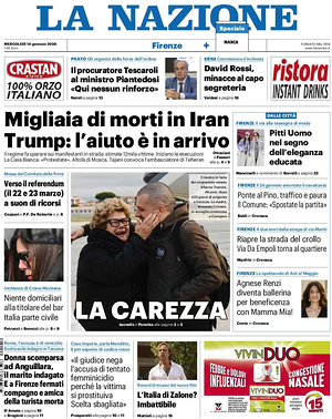 Prima pagina La Nazione di oggi - Quotidiano regionale
