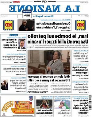 Prima pagina La Nazione di oggi - Quotidiano regionale